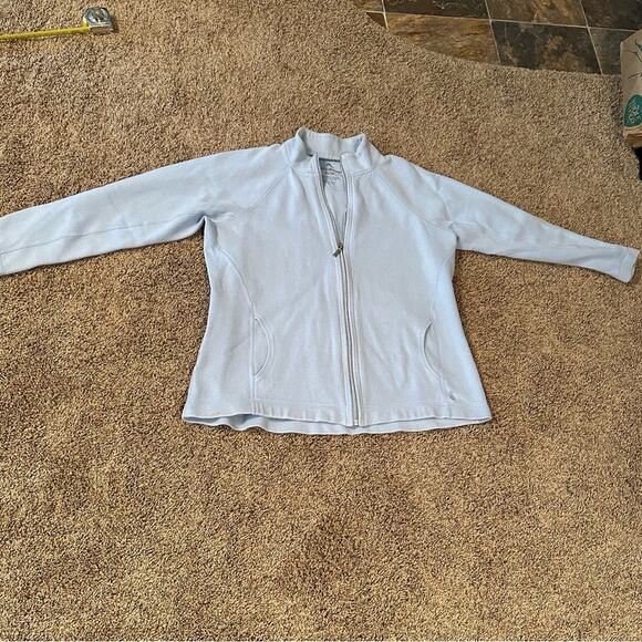 Tommy Bahama Baby Blue Aruba Zip Sweater - Picture 2 of 7